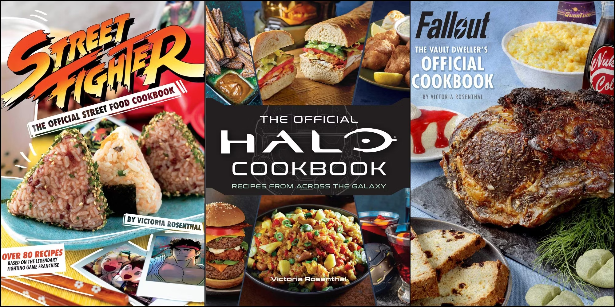 Three popular game-inspired cookbooks.
