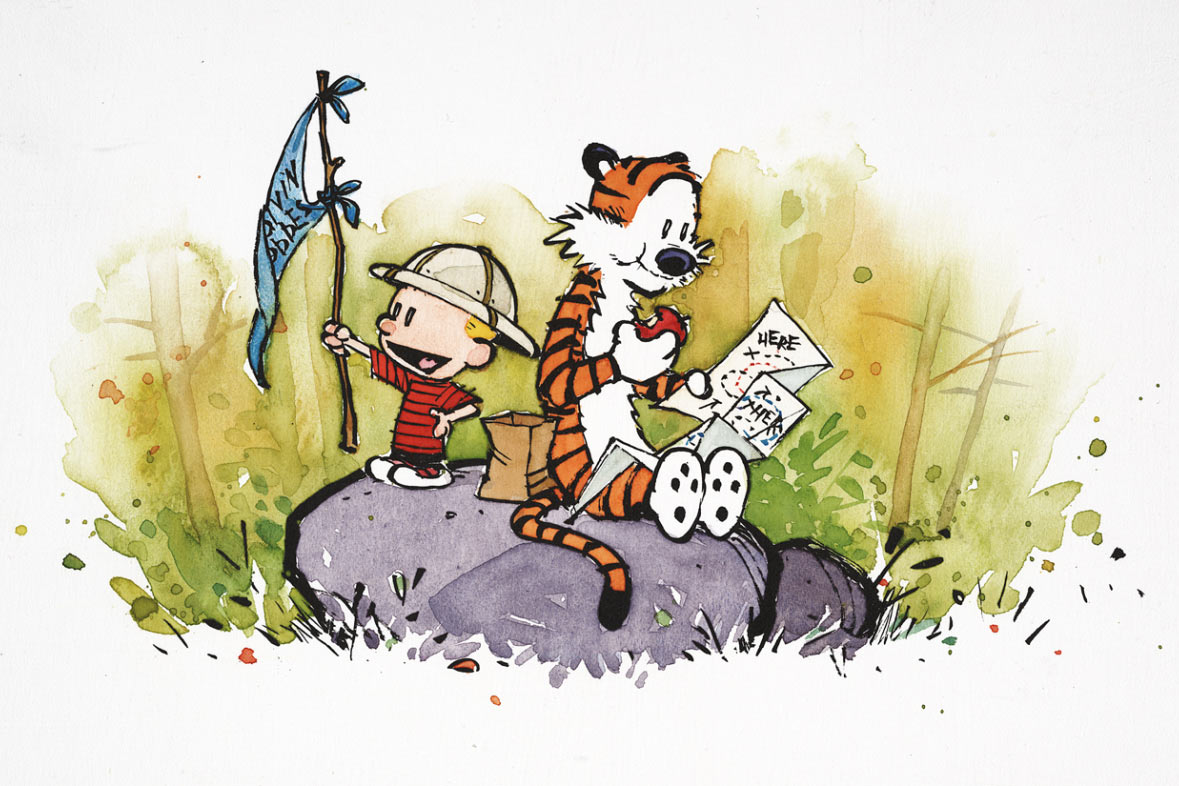 Calvin and Hobbes Illustration