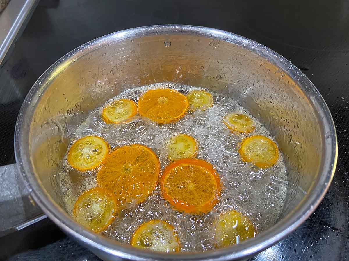 Making Candied Orange Slices