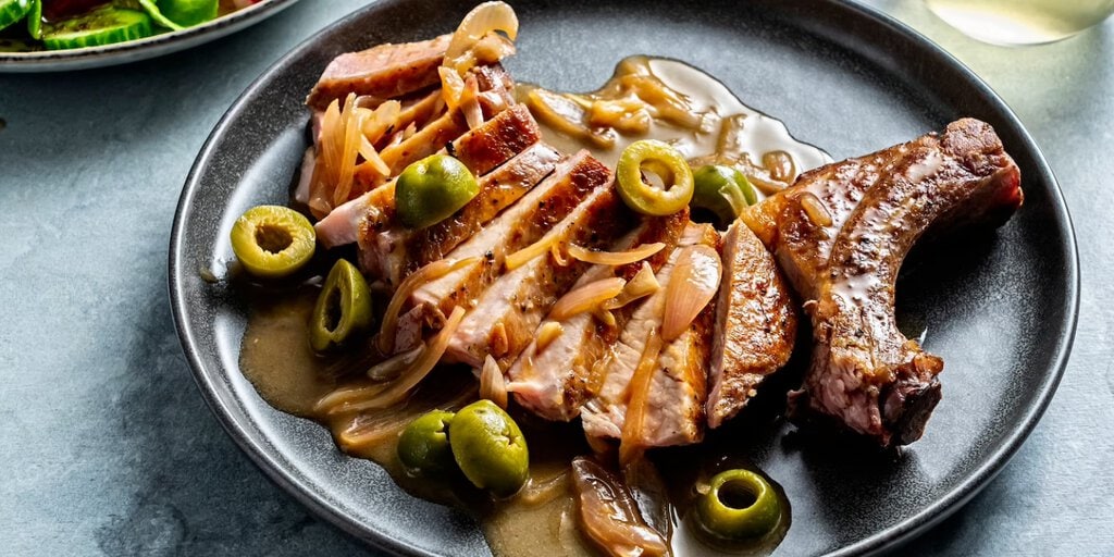 Elevate Your Dinner Game with Dirty Martini Pork Chops