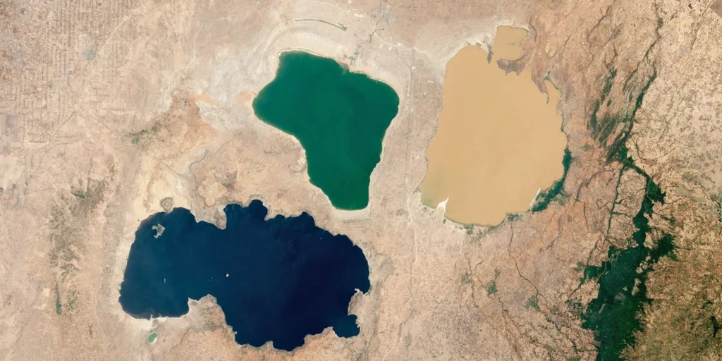 The Spectacular Beauty of Earth from Space: Multicolor Lakes in Africa’s Great Rift Valley